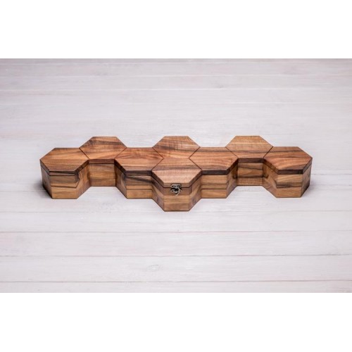 Скринька органайзер на 8 комірок ecoWalnut 7.3х59.7х18.8 см Скринька органайзер на 8 комірок ecoWalnut 7.3х59.7х18.8 см