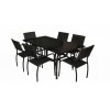 Обідній комплект меблів Cruzo Балі 7 предметів Чорний (os0001-4)