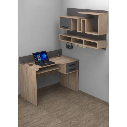 Комп'ютерний стіл Тиса Мебель Тіса Стиль-5 Сонома Графіт 750x600x1100 мм Комп'ютерний стіл Тиса Мебель Тіса Стиль-5 Сонома Графіт 750x600x1100 мм