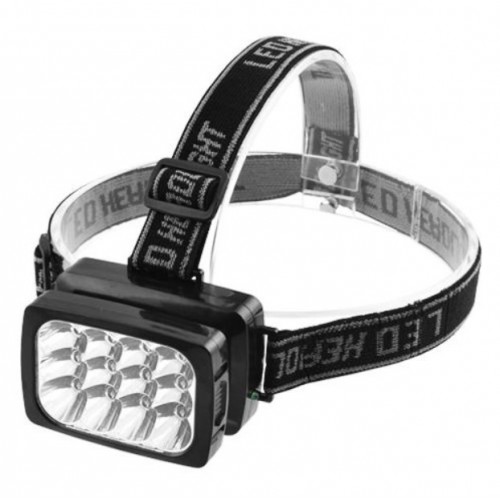 Ліхтар налобний акумуляторний Luxury 1837-12LED ЗУ 220V