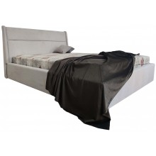 Ліжко BNB Duncan Premium 90 х 190 см Simple З додатковою металевою цільнозварною рамою Сірий