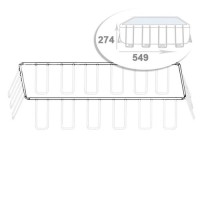 Набір: Верхній каркас для каркасного басейну Intex 12445-02. Розмір 549 х 274 х 132 см