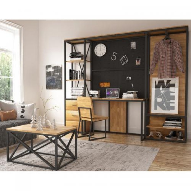 Офісний стіл в стилі Loft NS-1353 780x1200x700 мм Черный