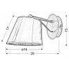 Бра Candellux Cortez 15x15 см Нікель (21-54975)