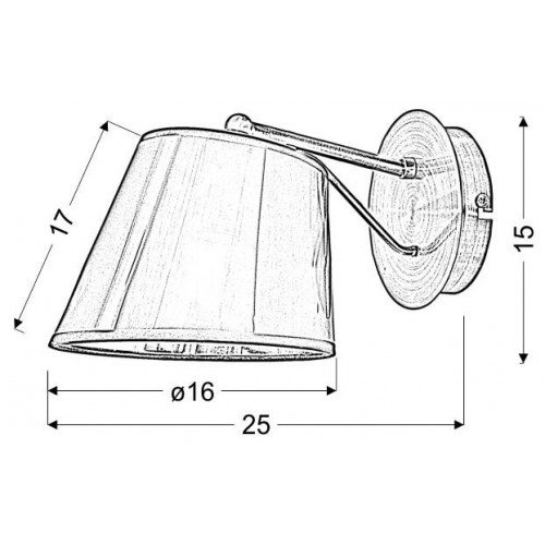 Бра Candellux Cortez 15x15 см Нікель (21-54975)