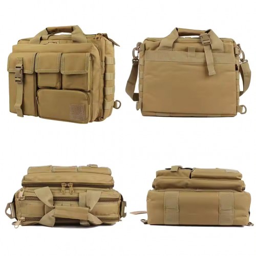 Велика дорожня тактична сумка для документів і ноутбука Койот MOLLE Solve KT6003605