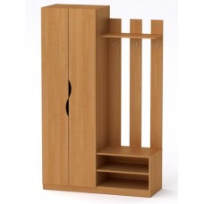 Передпокій з шафою Компанит Ніна 120,2х46,8х195 см вільха