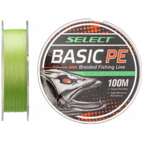 Шнур Select Basic PE Салатовий 100 м 0.18мм 9.9кг/22lb (1870-27-51) Шнур Select Basic PE Салатовий 100 м 0.18мм 9.9кг/22lb (1870-27-51)
