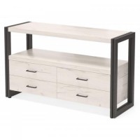 Тумба підставка для TV у стилі Loft NS-2173 650x1200x360 мм Черный Тумба підставка для TV у стилі Loft NS-2173 650x1200x360 мм Черный