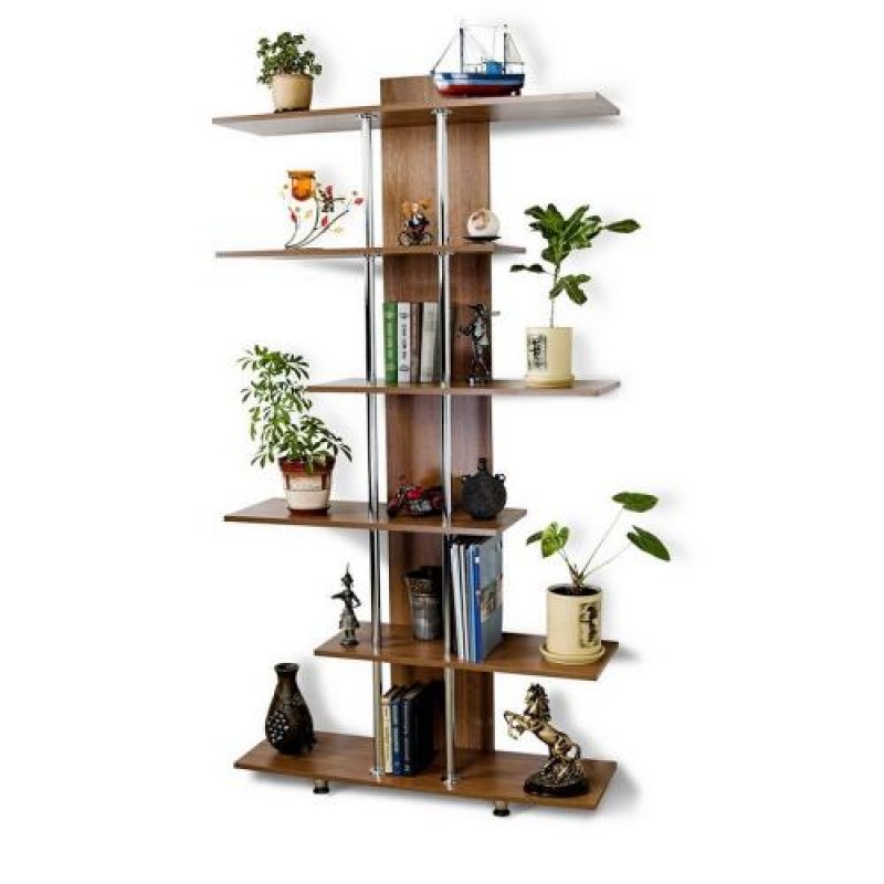 Полка напольна Тиса Мебель М-4 Горіх лісовий 191x27x100 см