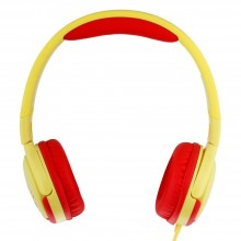 Дротові навушники накладні з мікрофоном XO EP47 3.5 mm 1.2 m Red-Yellow