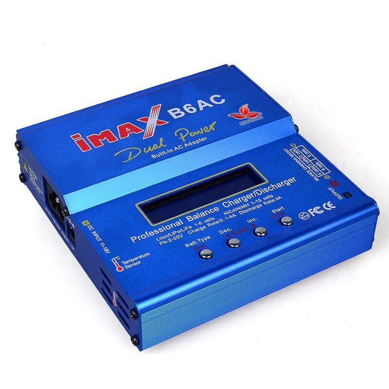 Зарядний пристрій Imax B6AC 80W, з балансиром і вбудованим БЖ