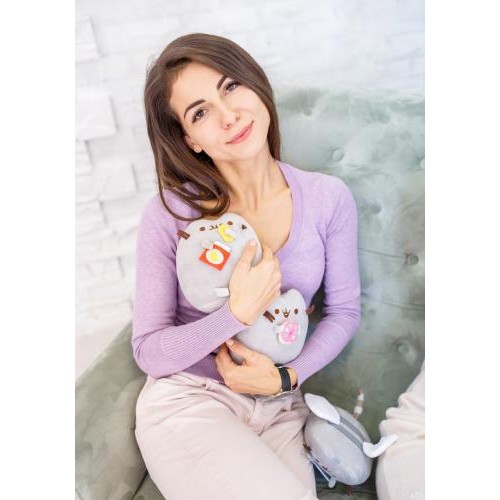 Набір м'яких іграшок S&T Pusheen cat з кексом 23х25 см та 12х15 см (vol-9989) Набір м'яких іграшок S&T Pusheen cat з кексом 23х25 см та 12х15 см (vol-9989)