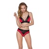 Трусики з широкою гумкою і мереживом Passion PS001 PANTIES red/black, size S в інтернет супермаркеті PbayMarket!