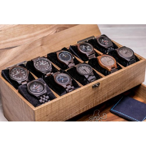 Скринька для зберігання наручних годинників ecoWalnut 14.9х34.2х18 см Скринька для зберігання наручних годинників ecoWalnut 14.9х34.2х18 см