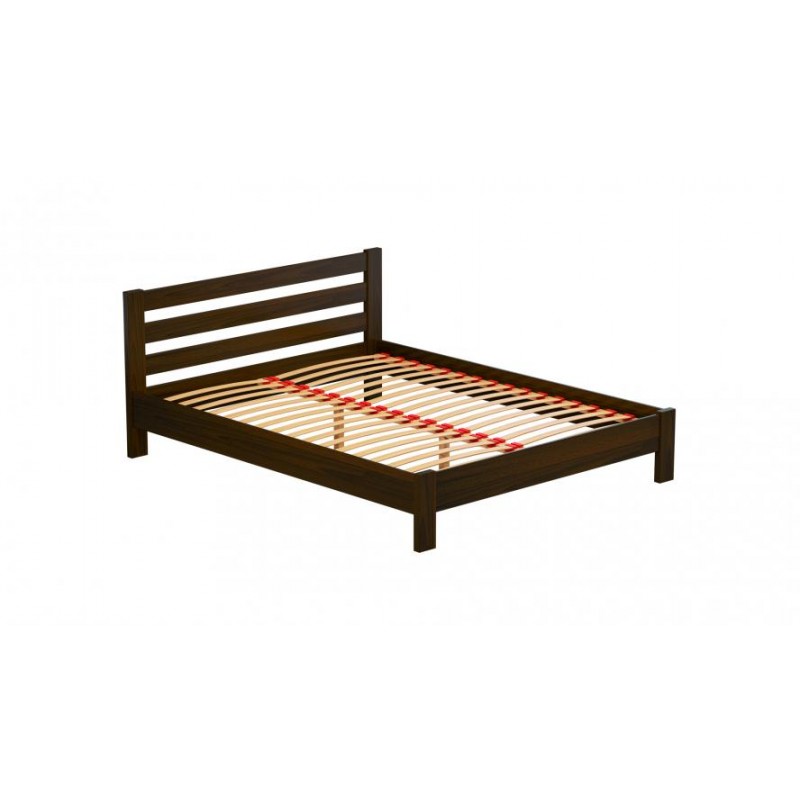 Ліжко дерев'яне Estella Рената Люкс 180х200 Темний горіх Масив 2Л2.5