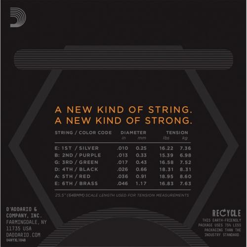 Струни для електрогітари 6 шт D'Addario NYXL1046 Nickel Wound Regular Light Electric Guitar Strings 10/46 Струни для електрогітари 6 шт D'Addario NYXL1046 Nickel Wound Regular Light Electric Guitar Strings 10/46