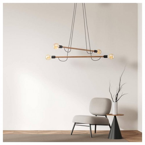 Люстра TK Lighting Helix Коричневий Чорний (TK4949)