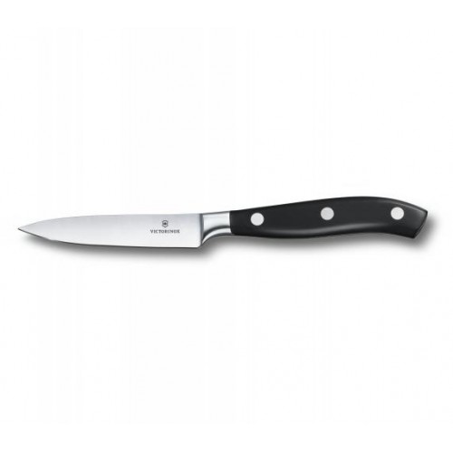 Кухонний кований ніж Victorinox Grand Maitre для нарізки 100 мм у подарунковій коробці Чорний (7.7203.10G) Кухонний кований ніж Victorinox Grand Maitre для нарізки 100 мм у подарунковій коробці Чорний (7.7203.10G)