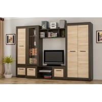 Стінка Меблі Сервіс Конго венге/дуб самоа Стінка Меблі Сервіс Конго венге/дуб самоа