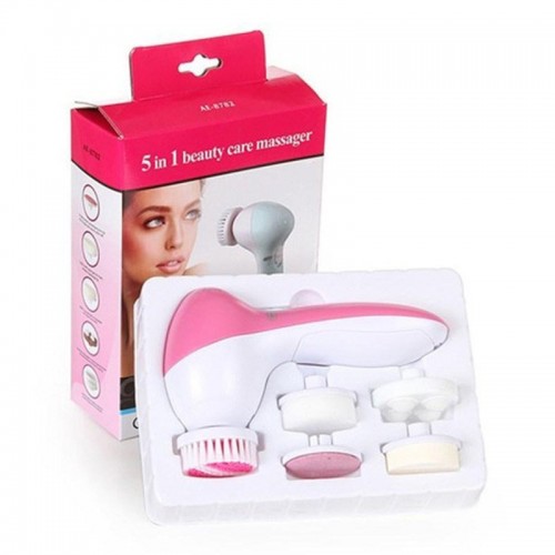 Масажер для обличчя Beauty Care Massager AE-8782 5 in 1 Білий/рожевий (np2_0929)