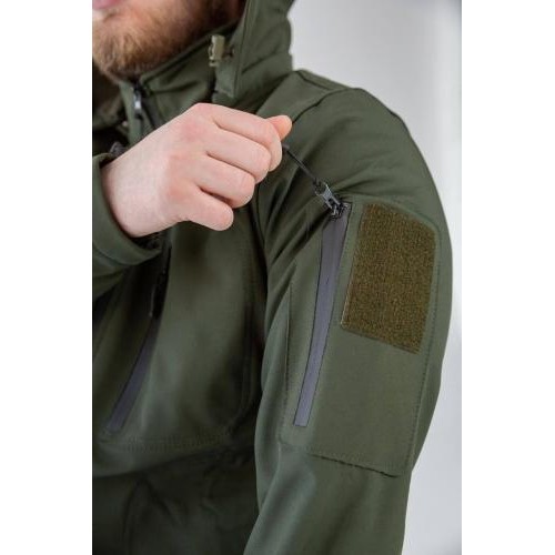 Куртка чоловіча No Brand Soft Shell 2XL Оливковий (2545104076) Куртка чоловіча No Brand Soft Shell 2XL Оливковий (2545104076)