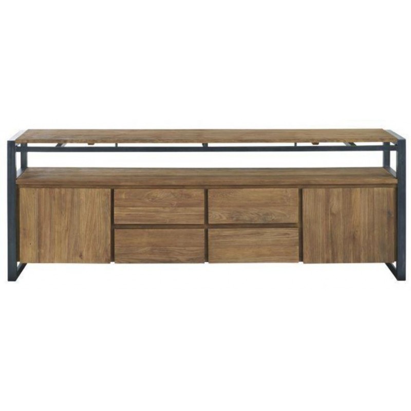 Комод для речей Loft NS-298 930x2000x400 мм Чорний