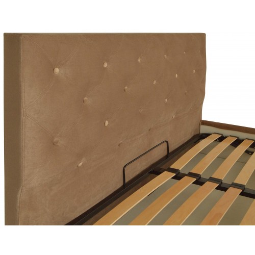 Ліжко Richman Брістоль 120 х 200 см Missoni 004 З підйомним механізмом та нішою для білизни Світло-коричневе