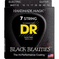 Струни для електрогітари DR BKE7-10 Black Beauties Medium K3 Coated Electric Guitar 7 Strings 10/56 Струни для електрогітари DR BKE7-10 Black Beauties Medium K3 Coated Electric Guitar 7 Strings 10/56