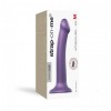 Насадка для страпону Strap-On-Me Mono Density Dildo Violet M, діам. 3,3 см, одношаровий силікон, гну в інтернет супермаркеті PbayMarket!