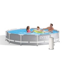 Каркасний басейн Intex 26710-5, 366 x 76 см (3 785 л/год, підстилка, тент)