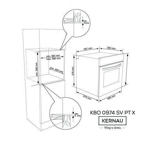 Духова шафа Kernau KBO 0974 SV PT X в інтернет супермаркеті PbayMarket!