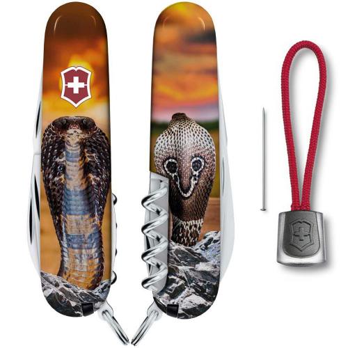 Складаний ніж Victorinox Spartan Zodiac Королівська кобра 9.1 см Різнокольоровий (1.3603_Z4230pk) Складаний ніж Victorinox Spartan Zodiac Королівська кобра 9.1 см Різнокольоровий (1.3603_Z4230pk)