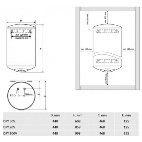 Водонагрівач Tesy DRY 50V (6562963) в інтернет супермаркеті PbayMarket!