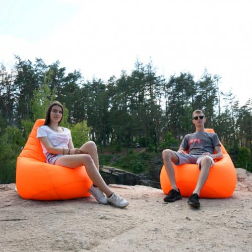 Крісло Мішок Груша Оксфорд 300 150х100 Студія Комфорту Великий оранжевий Крісло Мішок Груша Оксфорд 300 150х100 Студія Комфорту Великий оранжевий