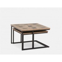 Кавовий журнальний столик у стилі Loft NS-525 430x590x590 мм Черный