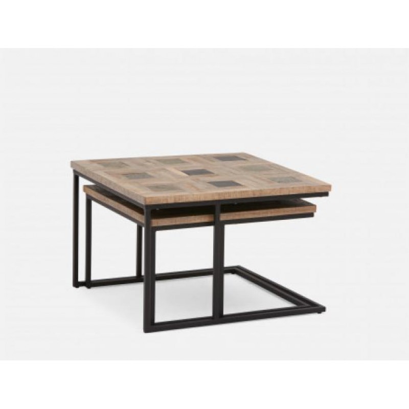 Кавовий журнальний столик у стилі Loft NS-525 430x590x590 мм Черный