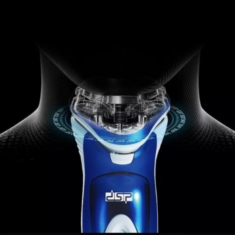 Акумуляторна вологостійка чоловіча електробритва з плаваючими ножами Dsp 60081 (49241)