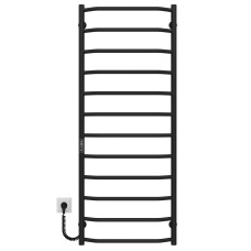 Рушникосушарка електрична Трапеція П12 500х1300 Deffi Чорний JD03 (C.TR.130.50.12.E.B.L.1)