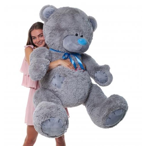 Плюшевий ведмедик Mister Medved Me to You 160 см Сірий (090) Плюшевий ведмедик Mister Medved Me to You 160 см Сірий (090)