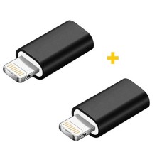 Адаптер XoKo AC-005 micro USB Lightning F/M 2шт Black (XK-AC005-BK2)