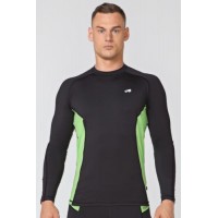 Чоловічий спортивний лонгслів Radical Fury Duo LS XXL Чорно-зелений (r0540)