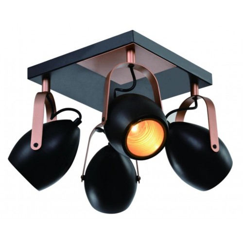 Спот Candellux Anica 32x23 см Мідно-чорний (98-83128) Спот Candellux Anica 32x23 см Мідно-чорний (98-83128)