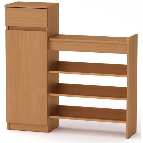 Тумба для взуття ТО-16 Компанит Бук (100х28х100 см)
