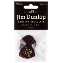 Медіатори Dunlop 485P05HV Genuine Celluloid Teardrop Shell Heavy Player's Pack (12 шт.)