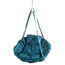Підвісне крісло садовий гойдалка Coolki Оксфорд 600 Синій (Діаметр 100 см)