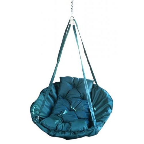 Підвісне крісло садовий гойдалка Coolki Оксфорд 600 Синій (Діаметр 100 см) Підвісне крісло садовий гойдалка Coolki Оксфорд 600 Синій (Діаметр 100 см)