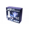 Комплект LED ламп AllLight X3 H7 50W 6000K 6000lm з радіатором та світлофільтрами (3000K/8000K) в інтернет супермаркеті PbayMarket!