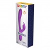 Вібратор-кролик Wooomy Gili-Gili Vibrator with Heat Purple, відросток з вушками, підігрів до 40°С в інтернет супермаркеті PbayMarket!