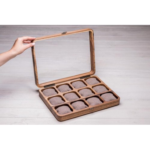 Бокс для зберігання наручних годинників ecoWalnut 7х35х26.5 см Бокс для зберігання наручних годинників ecoWalnut 7х35х26.5 см